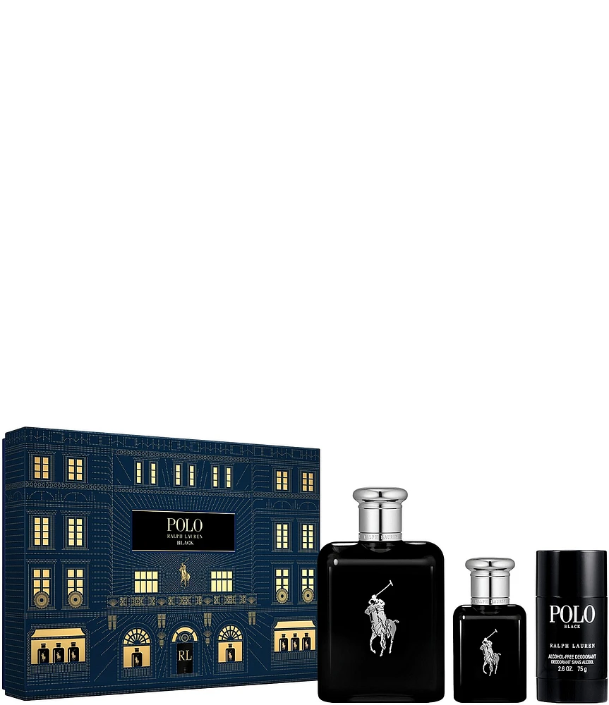 Ralph Lauren Polo Black Eau de Toilette 3-Piece Gift Set