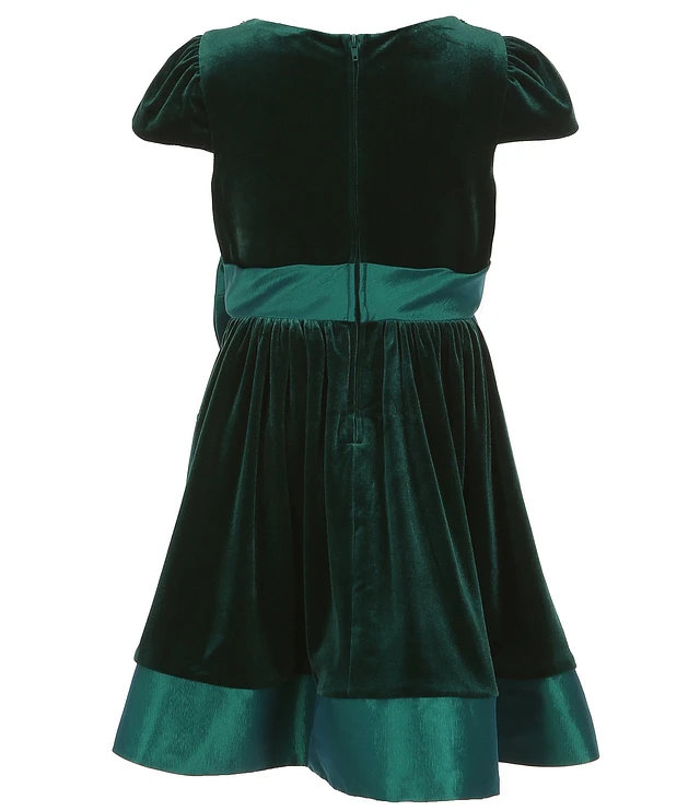 Rare Editions Big Girls 7-16 Short-Sleeve Velvet/Taffeta Fit-And-Flare Dress | Liberty Center Rare Editions Big Girls 7-16 Short-Sleeve Velvet/Taffeta Fit-And-Flare Dress | Liberty Center