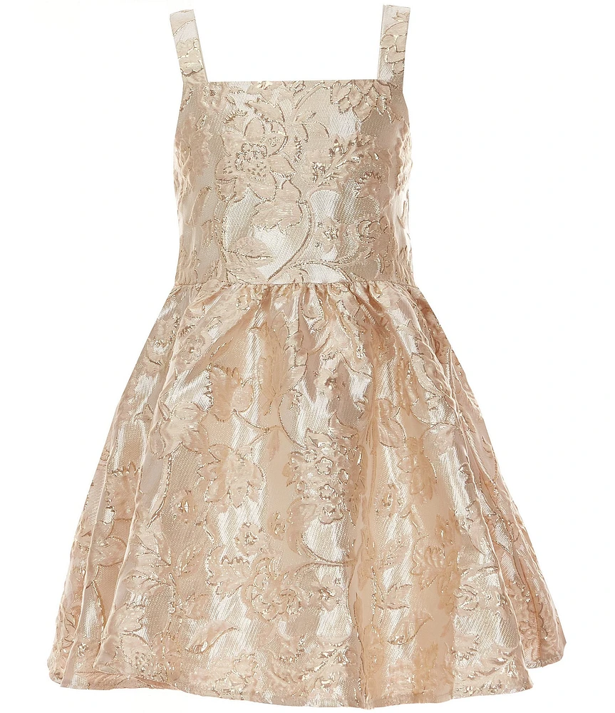 Rare Editions Big Girls 7-16 Sleeveless Brocade Fit-And-Flare Dress