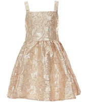 Rare Editions Big Girls 7-16 Sleeveless Brocade Fit-And-Flare Dress