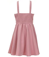 Rare Editions Big Girls 7-16 Sleeveless Rosette-Appliqued Mikado Fit-And-Flare Dress