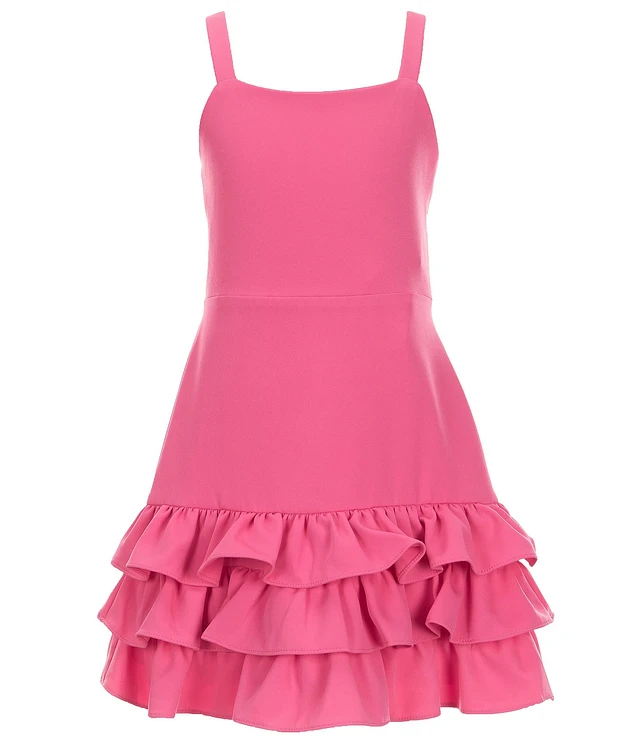 Rare Editions Big Girls 7-16 Sleeveless Ruffled Tier Drop-Waist Dress |  Liberty Center