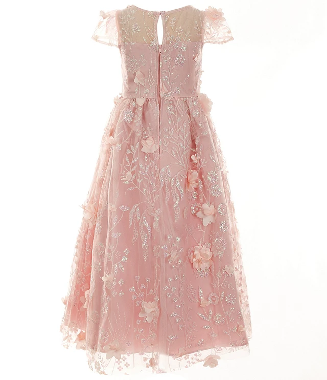rare editions floral lace dress Super Cute Rare Edition White Floral Lace Dress - Size 8