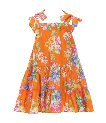 Rare Editions Little Girls 2T-6X Sleeveless Floral-Printed Fit-And-Flare Dress