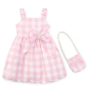 Rare Editions Little Girls 2T-6X Sleeveless Gingham Fit & Flare Dress