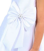 Rare Editions Little Girls Sleeveless Pleated Mikado Fit-And-Flare Dress