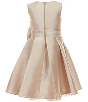 Rare Editions Little Girls Sleeveless Pleated Mikado Fit-And-Flare Dress