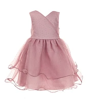 Rare Editions Little Girls 2T-6X Sleeveless Studded Organza Fit-And-Flare Dress