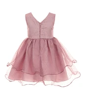 Rare Editions Little Girls 2T-6X Sleeveless Studded Organza Fit-And-Flare Dress