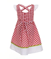 Rare Editions Little Girls 4-6X Seersucker-Gingham Watermelon-Appliqued A-Line Dress