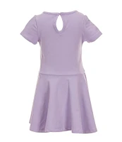 Rare Editions Little Girls 4-6X Short-Sleeve Sweets Patchwork Drop-Waist Dress