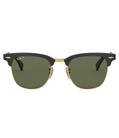 Ray-Ban Men's Clubmaster Aluminum Polarized 51mm Sunglasses