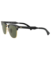 Ray-Ban Men's Clubmaster Aluminum Polarized 51mm Sunglasses