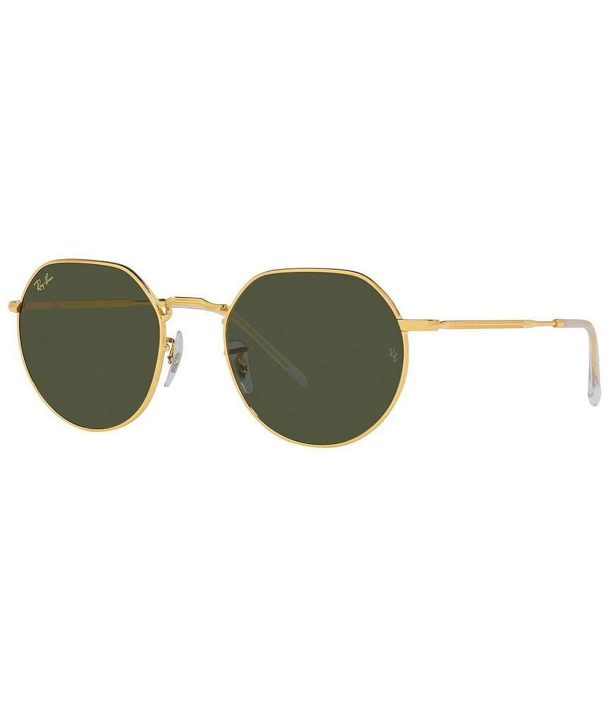 Ray-Ban Unisex Jack Rb3565 53mm Gold Sunglasses