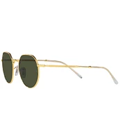 Ray-Ban Unisex Jack Rb3565 53mm Gold Sunglasses