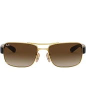 Ray-Ban Men's 0RB3522 61mm Havana Rectangle Sunglasses