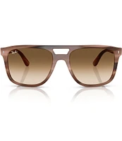 Ray-Ban Men's RB2213 58mm Brown Havana Square Sunglasses