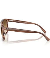 Ray-Ban Men's RB2213 58mm Brown Havana Square Sunglasses