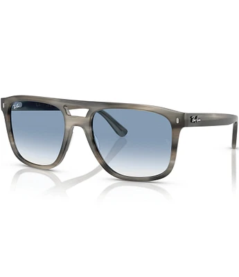 Ray-Ban Men's RB2213 58mm Havana Grey Square Sunglasses