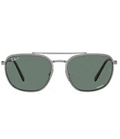 Ray-Ban Men's RB3708 59mm Polarized Square Aviator Sunglasses