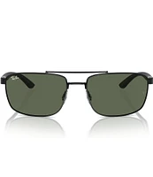 Ray-Ban Men's RB3737 60mm Rectangle Sunglasses