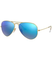 Ray-Ban Mirrored Aviator Unisex Sunglasses