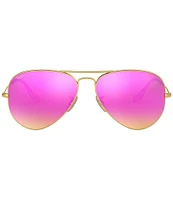 Ray-Ban Mirrored Aviator Unisex Sunglasses