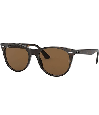 Ray-Ban Unisex 0RB2185 55mm Havana Round Polarized Sunglasses