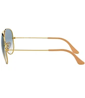 Ray-Ban Unisex 0RB3025 55mm Gold Frame Aviator Sunglasses