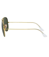 Ray-Ban Unisex 0RB3025 58mm Gold Frame Aviator Sunglasses