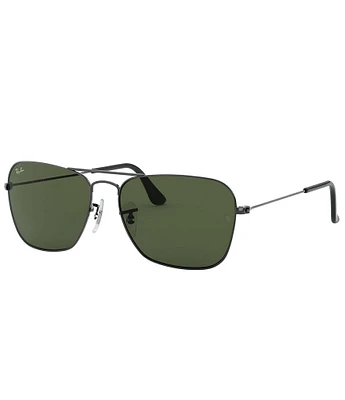 Ray-Ban Unisex 0RB3136 Caravan X 58mm Rectangle Sunglasses