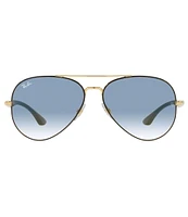 Ray-Ban Unisex 0RB3675 58mm Aviator Sunglasses