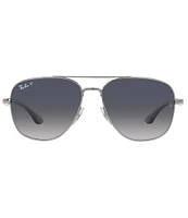 Ray-Ban Unisex 0RB3683 56mm Navigator Polarized Sunglasses