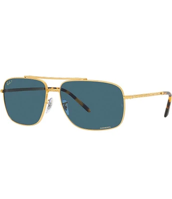 Ray-Ban Unisex 0RB3796 59mm Havana Rectangle Polarized Sunglasses