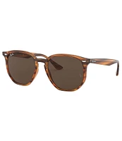 Ray-Ban Unisex 0RB4306 54mm Havana Round Sunglasses