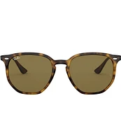 Ray-Ban Unisex 0RB4306 54mm Havana Round Sunglasses