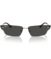 Ray-Ban Unisex Anh RB3731 63mm Irregular Sunglasses