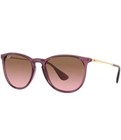 Ray-Ban Unisex Erika 54mm Transparent Round Sunglasses