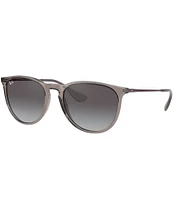 Ray-Ban Unisex Erika 54mm Transparent Round Sunglasses