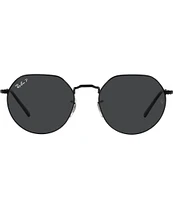 Ray-Ban Unisex Jack 55mm Round Polarized Sunglasses