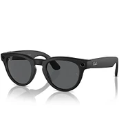 Ray-Ban Unisex Ray-Ban Meta Smart Glasses Headliner 50mm Round Sunglasses