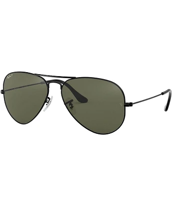 Ray-Ban Unisex RB3025 55mm Polarized Aviator Sunglasses