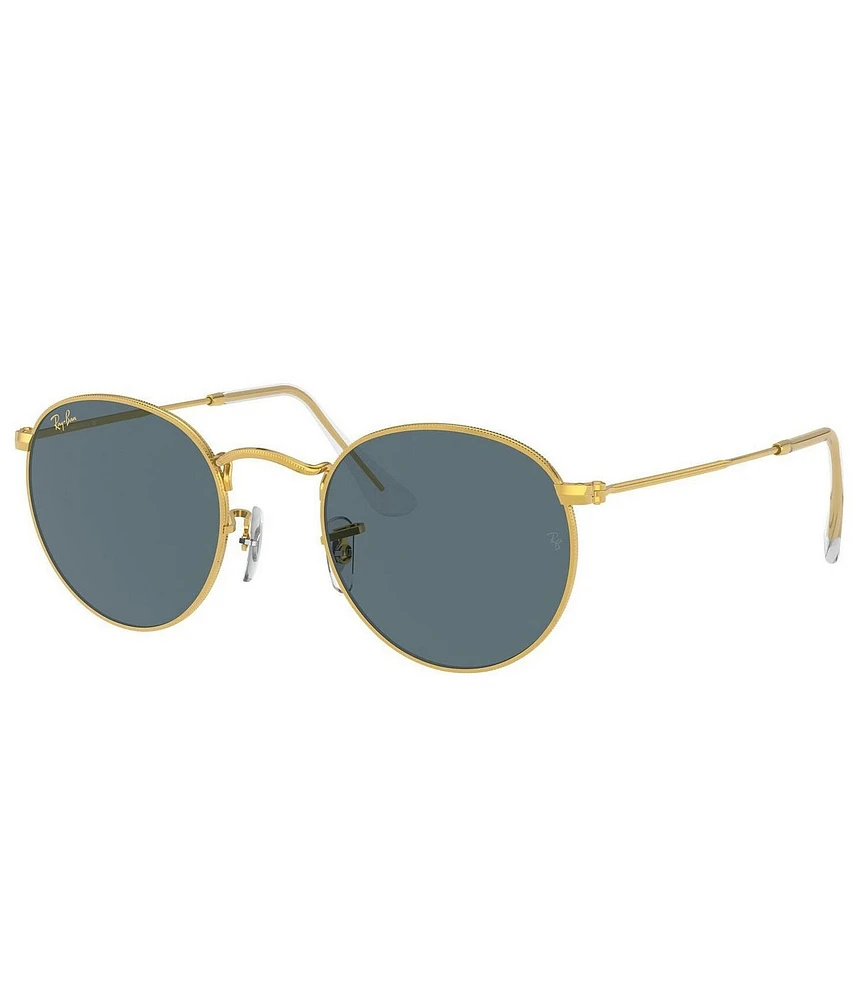 Ray-Ban Unisex RB3447 50mm Shiny Gold Round Sunglasses