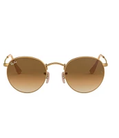 Ray-Ban Unisex RB3447 50mm Gold Frame Round Sunglasses