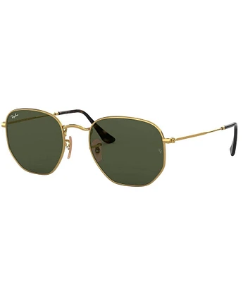 Ray-Ban Unisex RB3548N 48mm Gold Metal Square Sunglasses