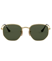 Ray-Ban Unisex RB3548N 48mm Gold Metal Square Sunglasses