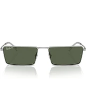 Ray-Ban Unisex RB3741 Emy 59mm Rectangle Sunglasses