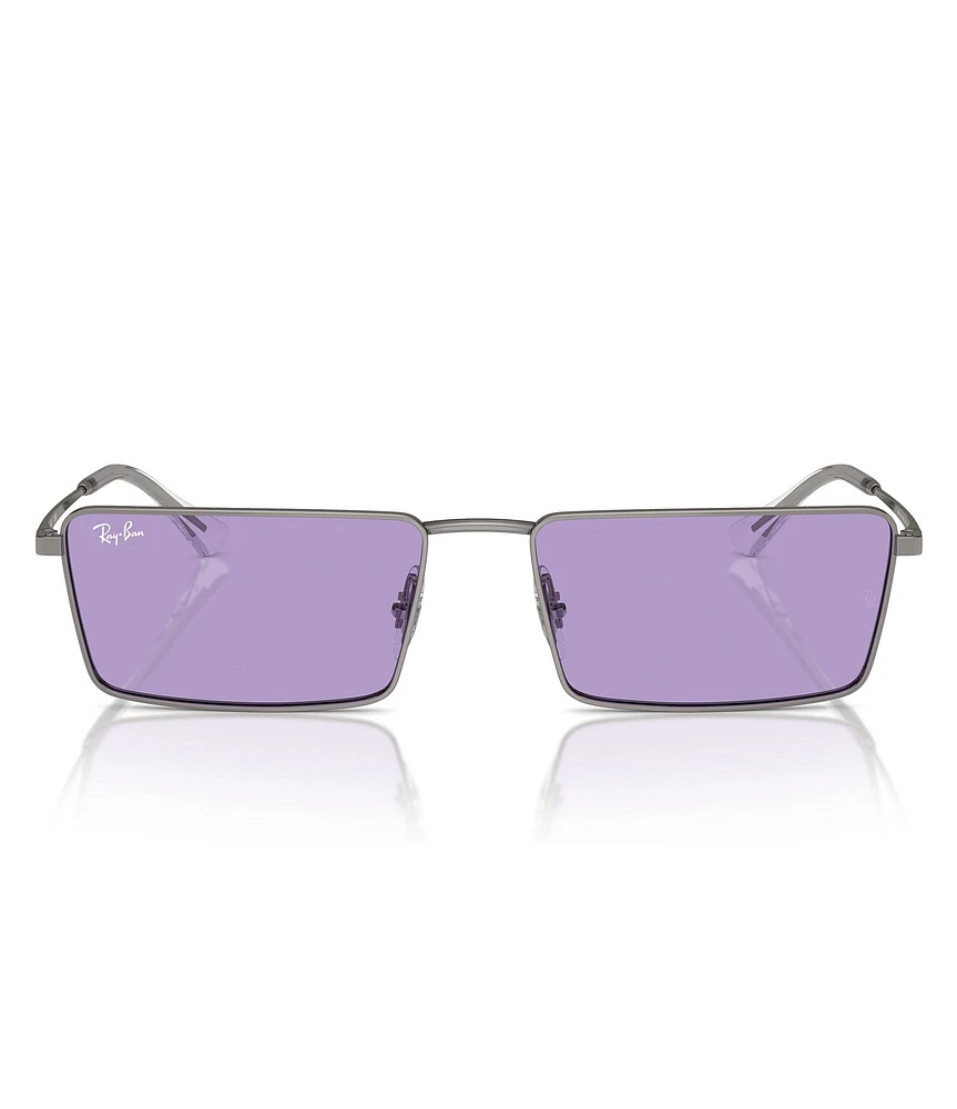 Ray-Ban Unisex Emy RB3741 59mm Rectangular Statement Sunglasses