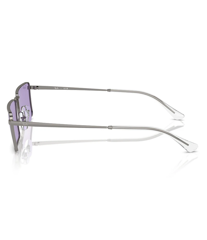 Ray-Ban Unisex Emy RB3741 59mm Rectangular Statement Sunglasses