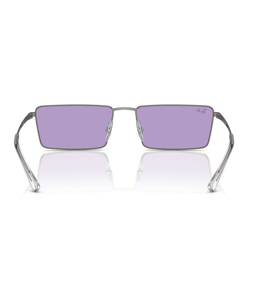 Ray-Ban Unisex Emy RB3741 59mm Rectangular Statement Sunglasses